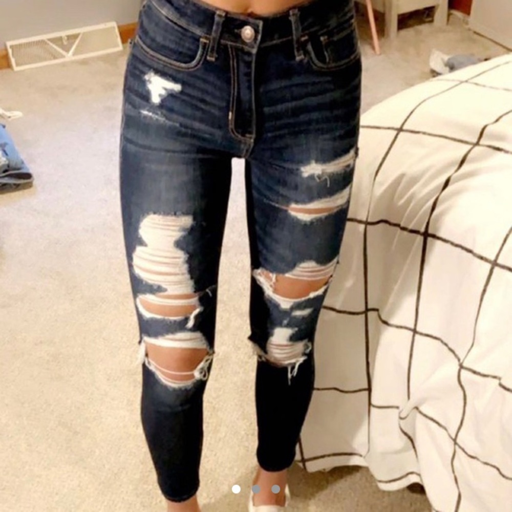 hollister ripped jeans